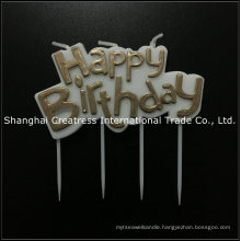 Fixed Low Price Excellent Printing Smokeless Golden Birthday Candle on Picks